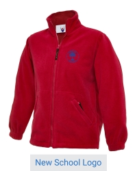 Red Embroidered Fleece (New Logo)