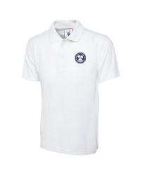 White Embroidered Polo Shirt