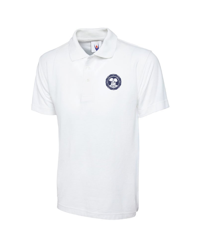 White Embroidered Polo Shirt