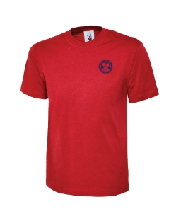 Red Embroidered T-Shirt