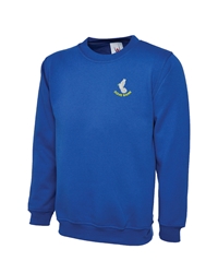 Royal Blue Embroidered Sweatshirt 