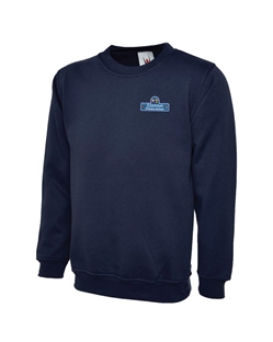 Navy Embroidered Sweatshirt 