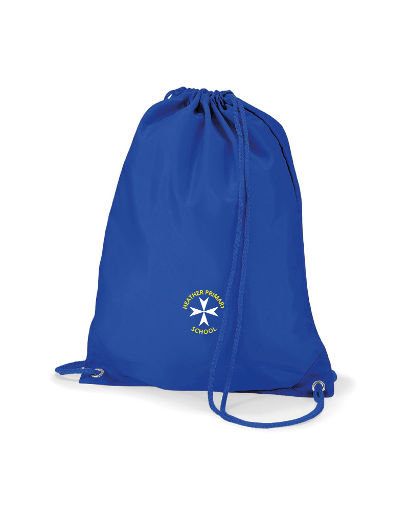 Royal Blue Embroidered P.E Bag #HPS010 - - Heather Primary ...