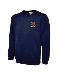 Navy Embroidered Sweatshirt 